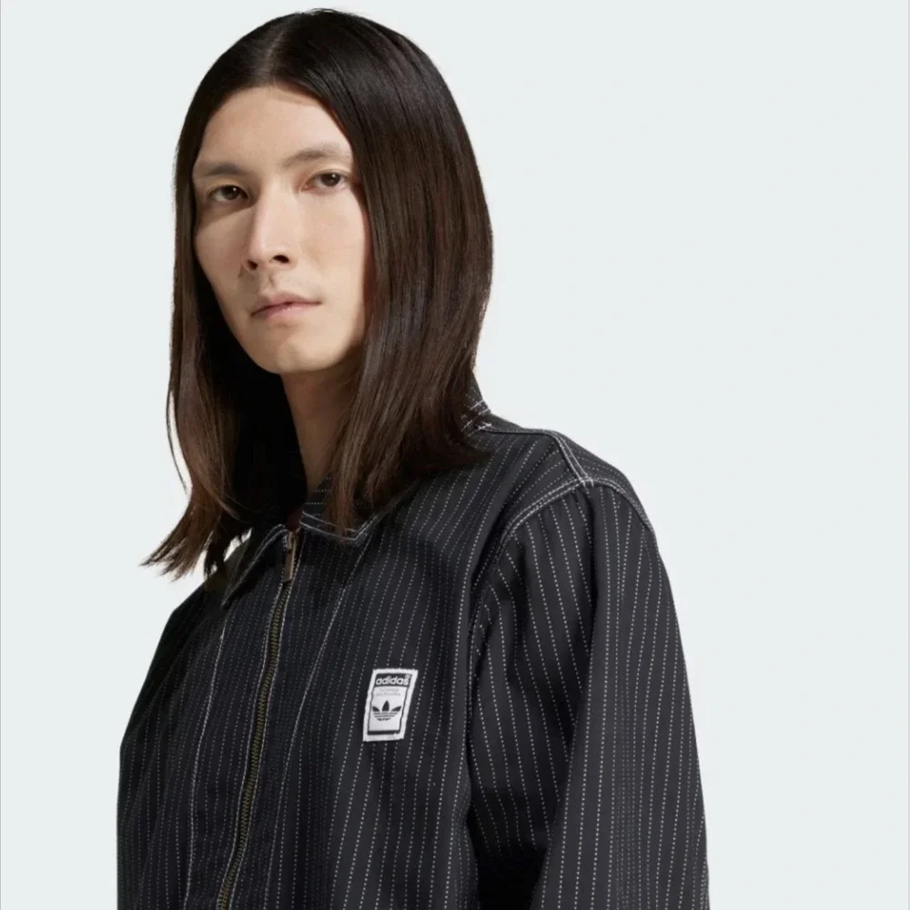 adidas Originals Wabash‎ Nylon Coach Jacket Black Full-Zip Men's Small NWT